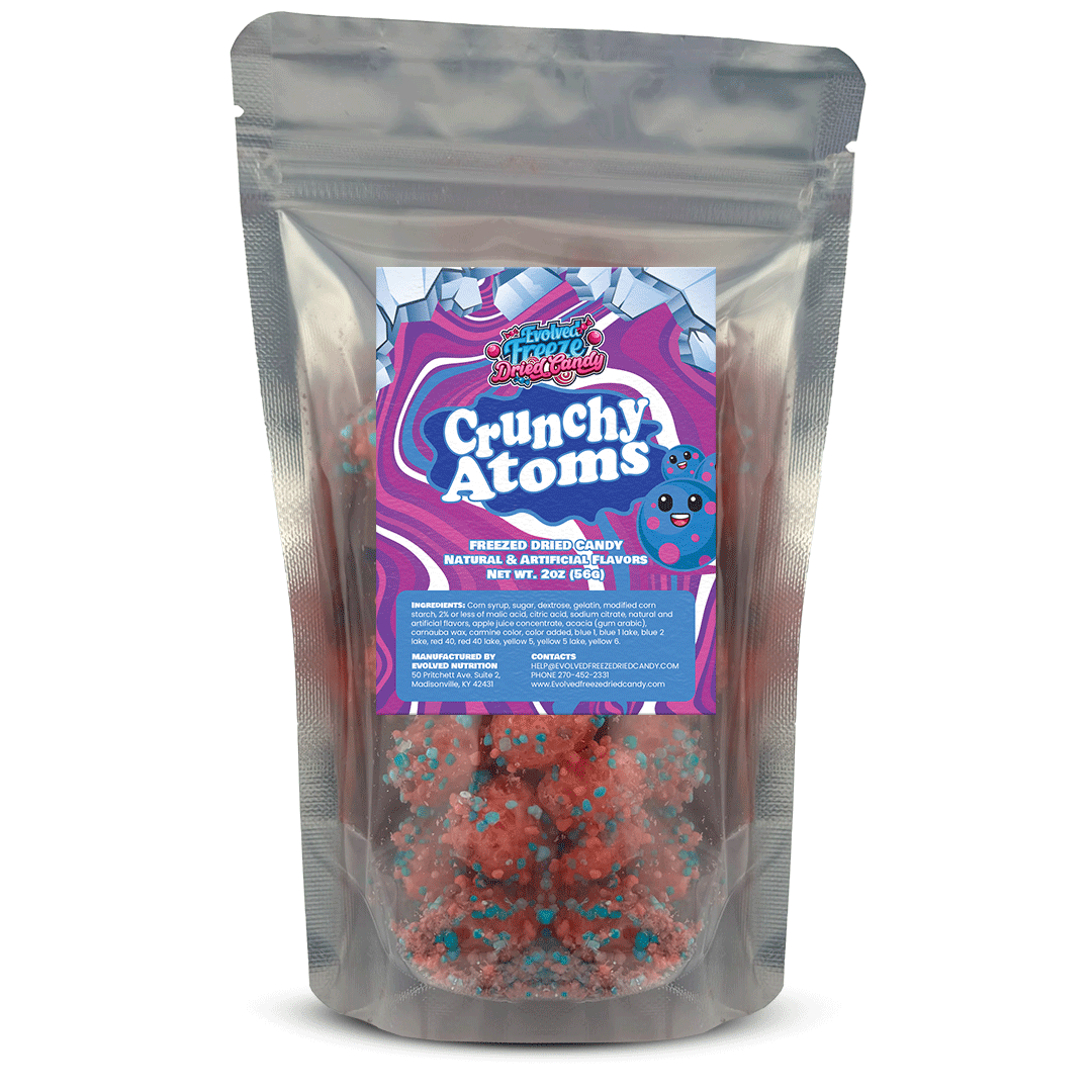 Evolved Freeze Dried Candy - Crunchy Atoms | The Cotton Blossoms Boutique